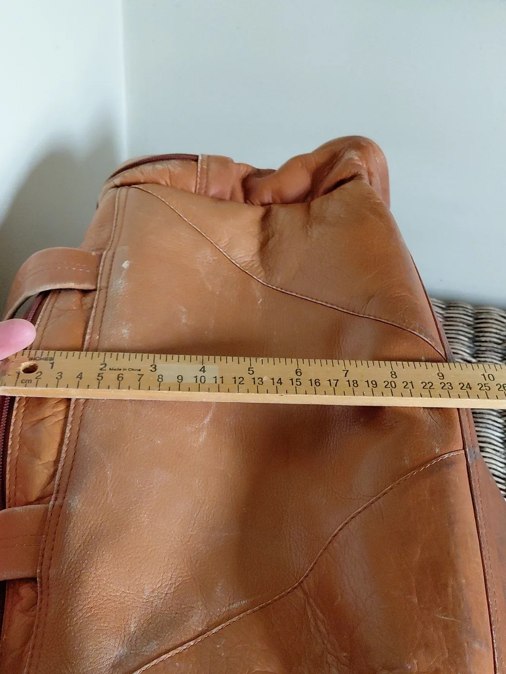 Vintage Leather Travel Weekender Duffel Bag *Final Price*